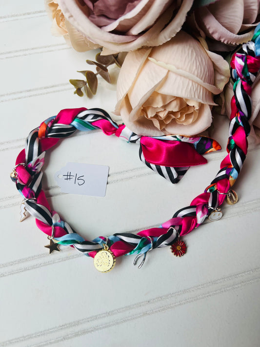 Scarf charm necklace #15