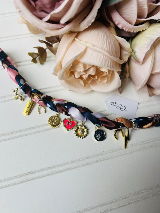 Scarf charm necklace #22