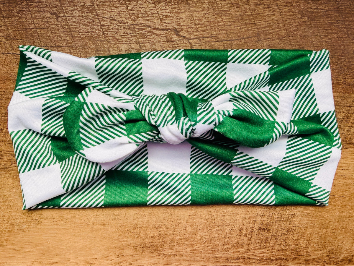 Green buffalo plaid