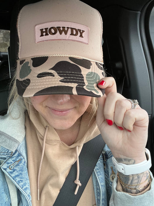 Howdy camo hat