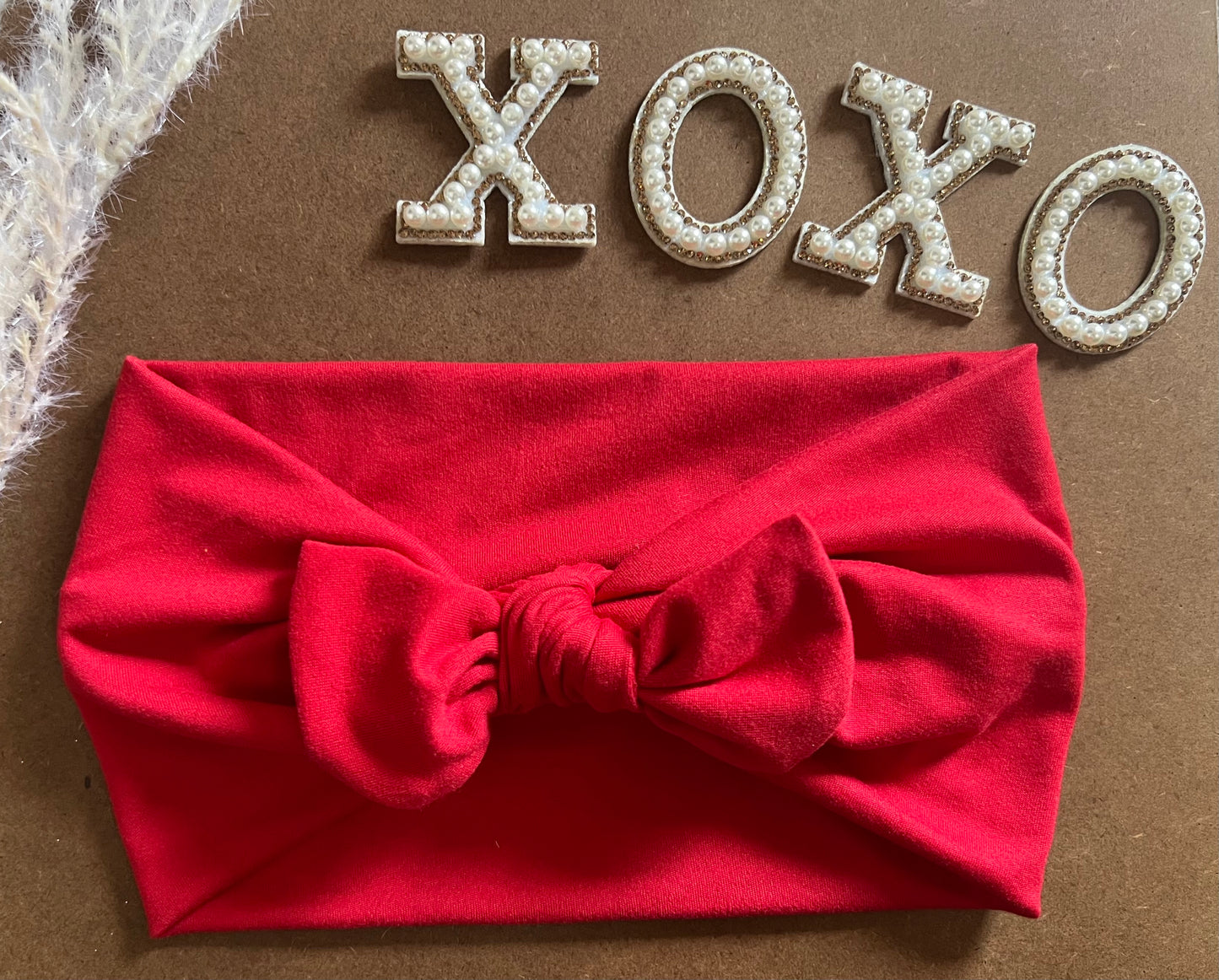 Red Faux Bow