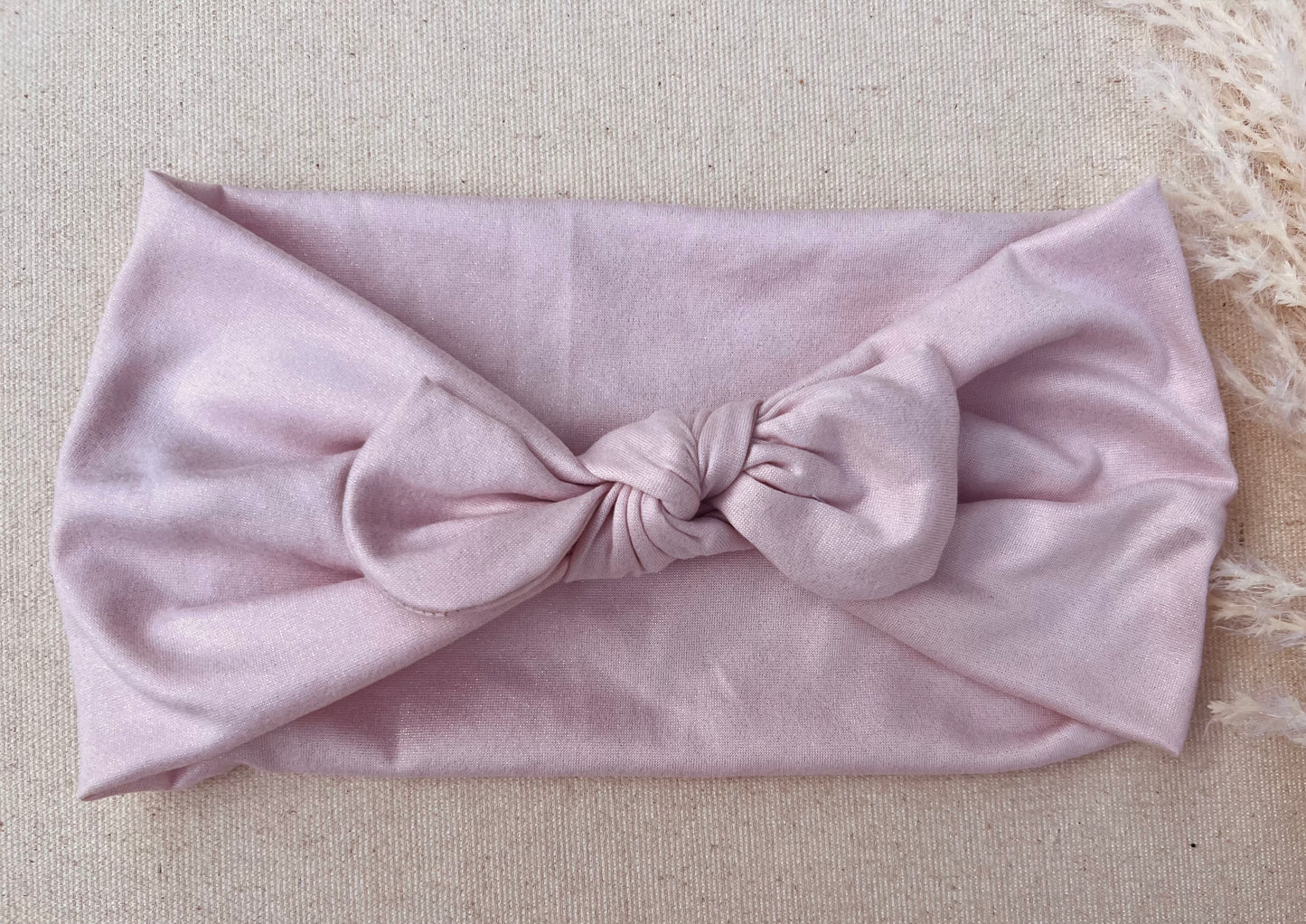Shimmer pink Faux Bow