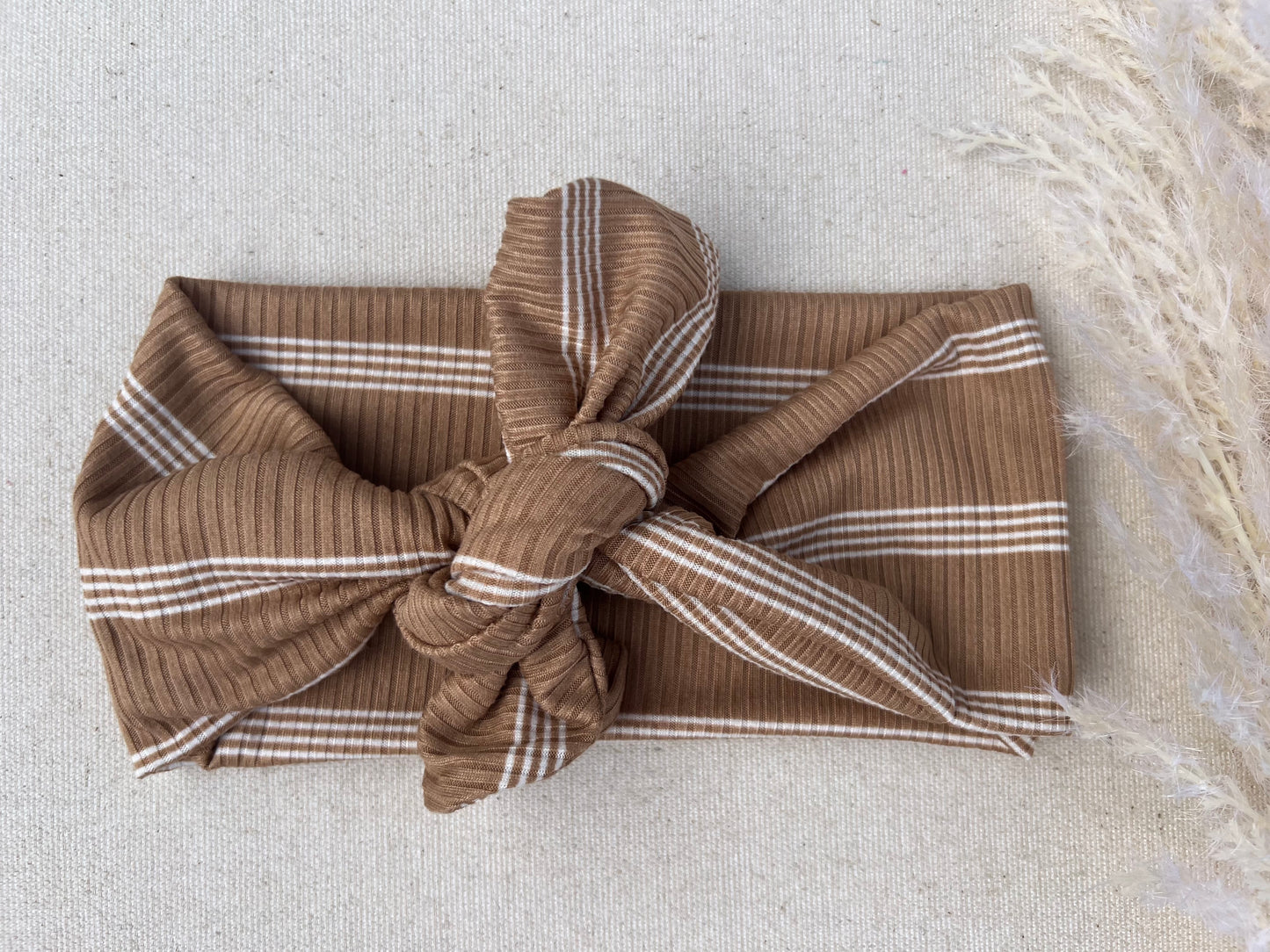 Taupe stripe Wander Bow